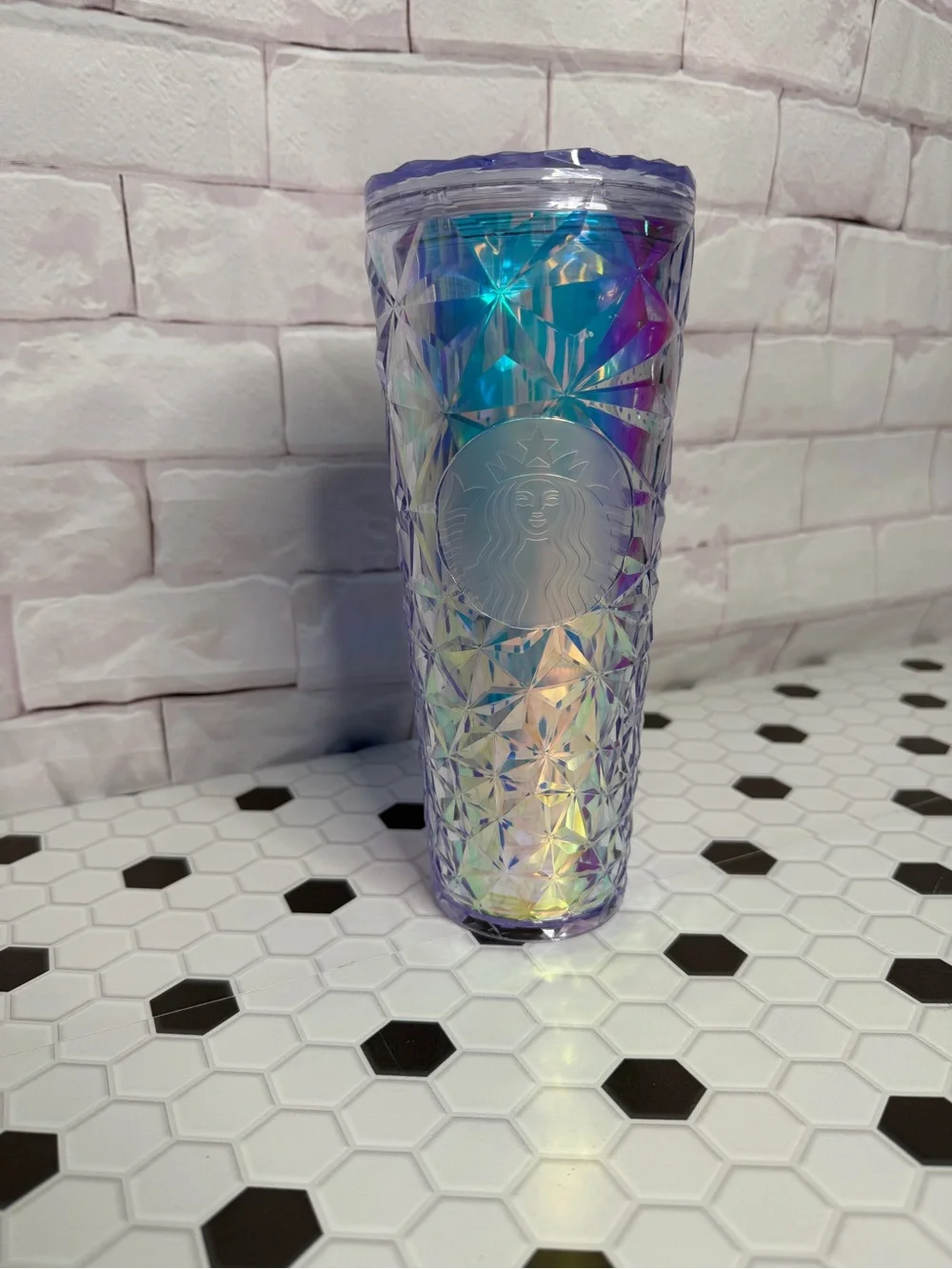 Starbucks Iridescent Prism Tumbler - Purple and Blue Holographic‎